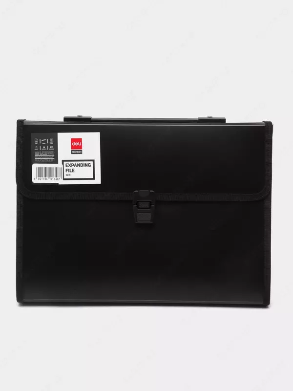 "Deli" cho'ntakli portfel papkasi 13 ta bo'lim, mahkamlagich (5231-modda)