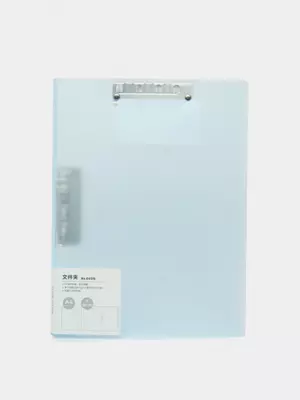 Папка для документов "Deli" 2 зажима (Арт.- 64516-bl) Голубая