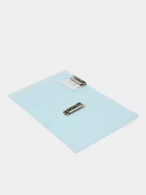 Папка для документов "Deli" 2 зажима (Арт.- 64516-bl) Голубая