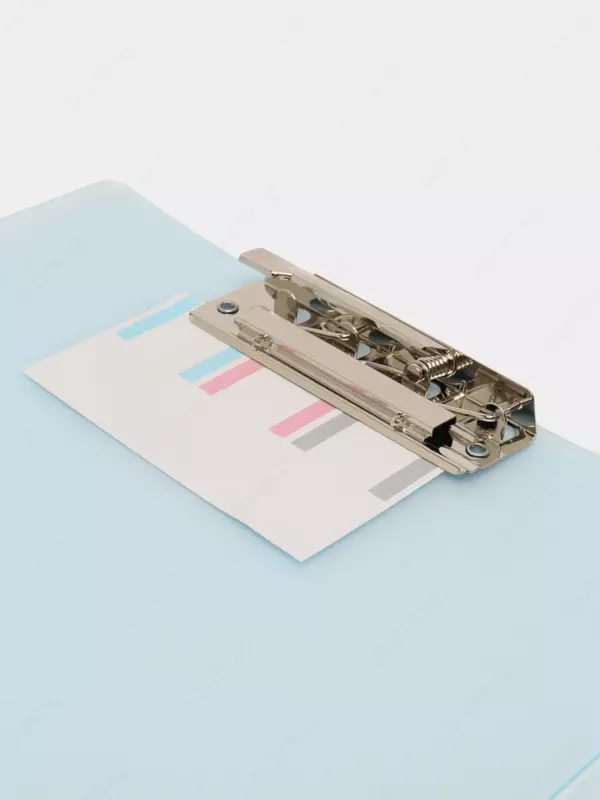 Папка для документов "Deli" 2 зажима (Арт.- 64516-bl) Голубая