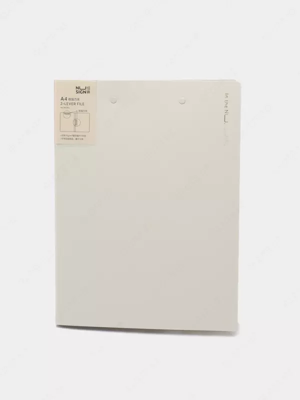 Папка для документов Deli "Nusign" 2 зажима (Арт.- 182-NS-wt) Белая