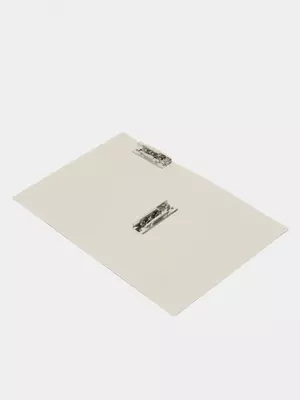 Папка для документов Deli "Nusign" 2 зажима (Арт.- 182-NS-wt) Белая