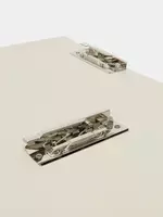 25 000 сум Папка для документов Deli "Nusign" 2 зажима (Арт.- 182-NS-wt) Белая