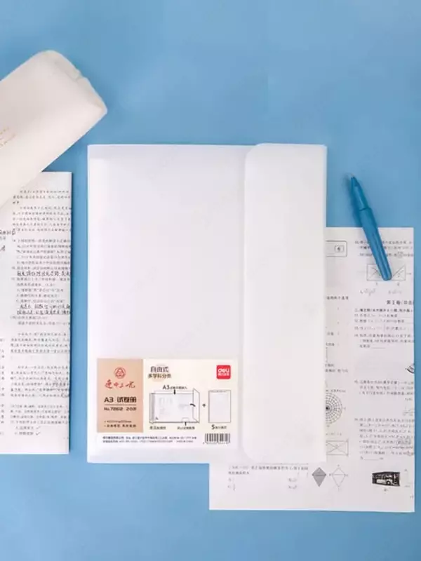 Папка для документов "Deli" с 20 прозрачными вкладышами (Арт.-72612) Белая