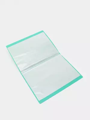 Папка для документов "Deli" с 20 прозрачными вкладышами (Арт.-5002) Зеленая