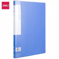 Папка для документов "Deli" с 20 прозрачными вкладышами (Арт.- 5220) Синяя