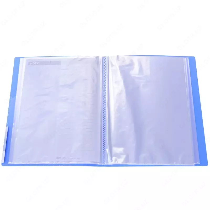 Папка для документов "Deli" с 20 прозрачными вкладышами (Арт.- 5220) Синяя