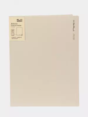 Папка для документов Deli "Nusign 190" с 30 прозрачными вкладышами (Арт.- 190-NS-wt) Белая