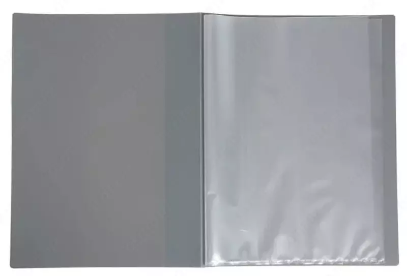 Папка для документов Deli "Nusign 190" с 30 прозрачными вкладышами (Арт.- 190-NS-gr) Серая