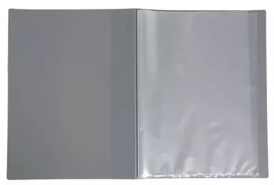 Папка для документов Deli "Nusign 190" с 30 прозрачными вкладышами (Арт.- 190-NS-gr) Серая