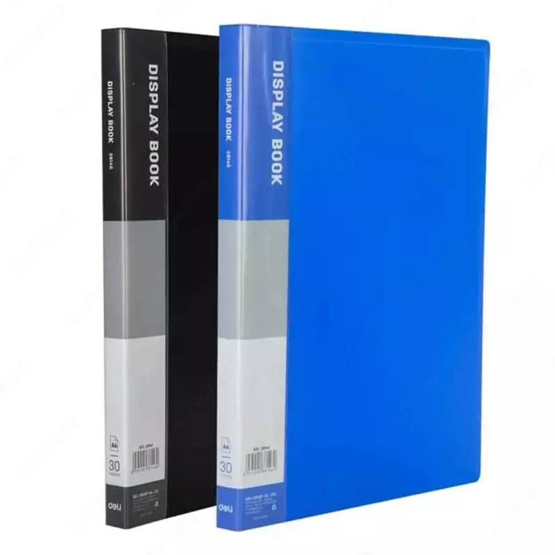 Папка для документов "Deli Eco" с 30 прозрачными вкладышами (Арт.- 38146) Ассортимент