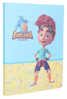 Школьная файловая Папка Deli "Explora" с 30 прозрачными вкладышами (Арт.- 55402-EZ) Ассортимент