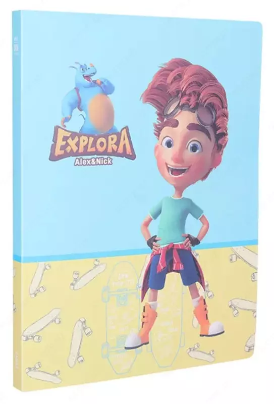 Школьная файловая Папка Deli "Explora" с 30 прозрачными вкладышами (Арт.- 55402-EZ) Ассортимент