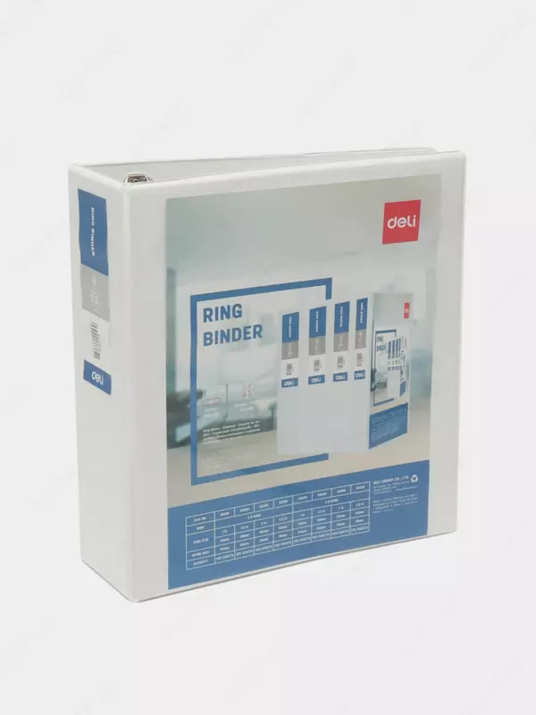 Hujjat papkasi "Deli" 4 halqali (Art.- 5621) Oq