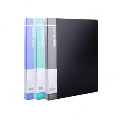 Папка для документов "Deli" с 40 прозрачными вкладышами (Арт.- 5004) Ассортимент