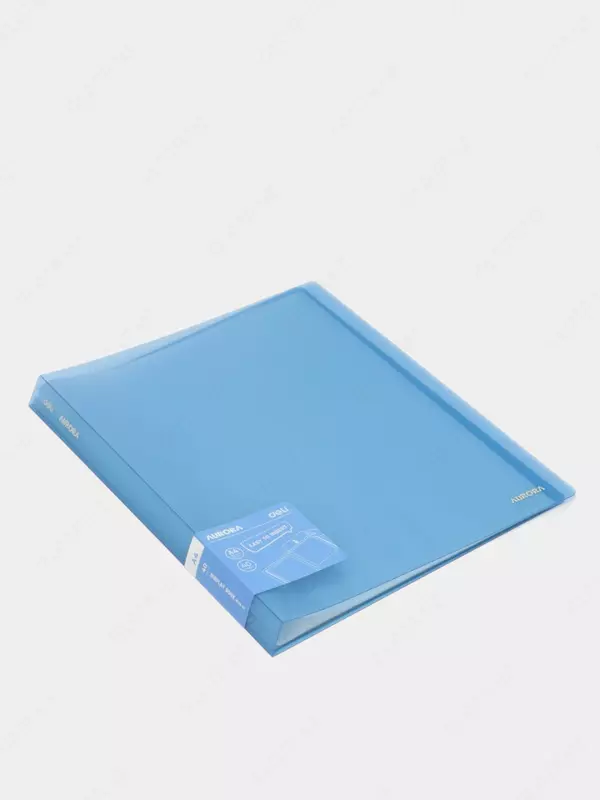 Папка для документов Deli "Aurora" с 40 прозрачными вкладышами (Арт.-02632-EB) Синяя