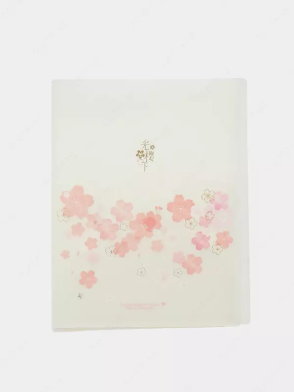 40 ta shaffof qo'shimchali "Deli Sakura" hujjat papkasi (m.- 72643) Oq