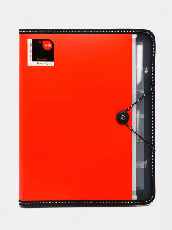 Папка- портфель "Deli" 6 отделений, блокнот, застежка резинка (Арт.- 5860)