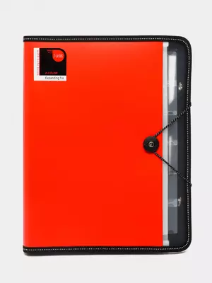 Папка- портфель "Deli" 6 отделений, блокнот, застежка резинка (Арт.- 5860)