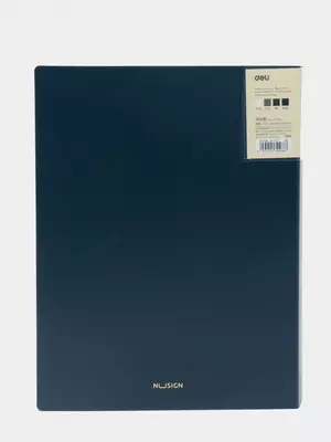 Папка для документов Deli "Nusign 191" с 40 прозрачными вкладышами (Арт.- 191-NS-bl) Синяя