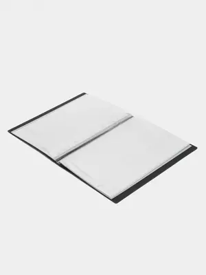 60 ta shaffof qoʻshimchali “Deli” hujjat papkasi (m.-5039) Qora