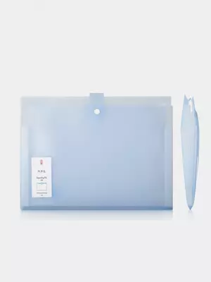 "Deli" portfeli 7 ta bo'limli, tugmachali (5735 l.-modda) Moviy