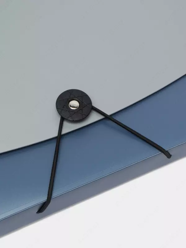 Deli "Eko" portfeli 7 ta bo'limli, elastik yopilgan (38151-modda) Moviy/Kulrang