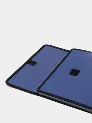 "Deli" portfeli 7 ta bo'lim, Velcro mahkamlagich (5863-modda) Ko'k