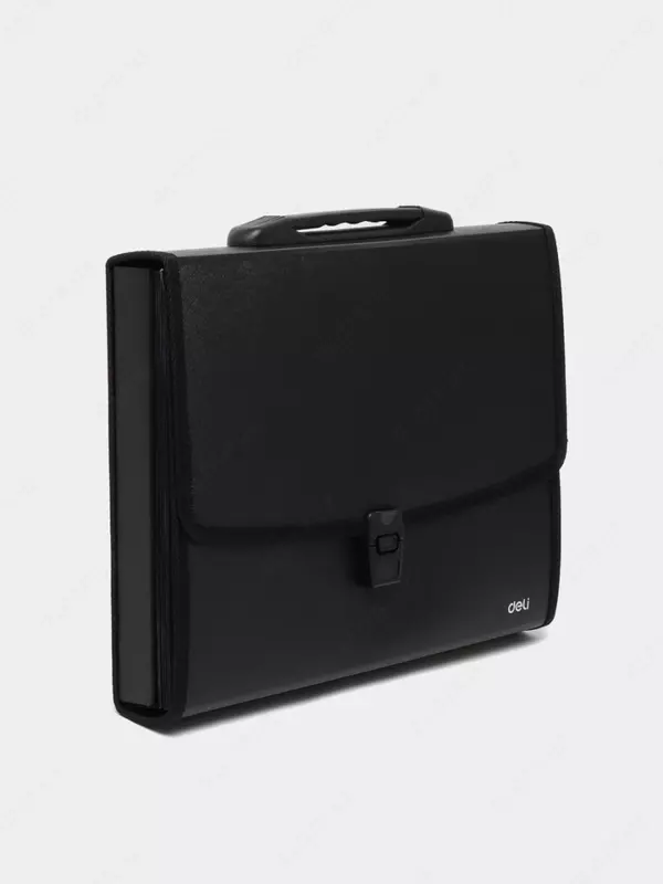 Папка- портфель "Deli" 7+1 отделение, застежка замок (Арт.- 5577 ) Черная