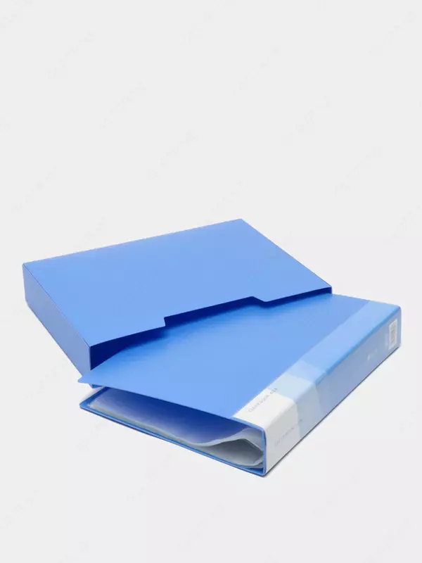 80 ta shaffof qoʻshimchali “Deli” hujjat papkasi (m.-5280) Moviy