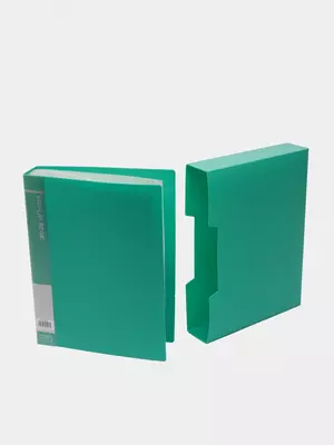 80 ta shaffof qoʻshimchali “Deli” hujjat papkasi (5006-m.) Yashil