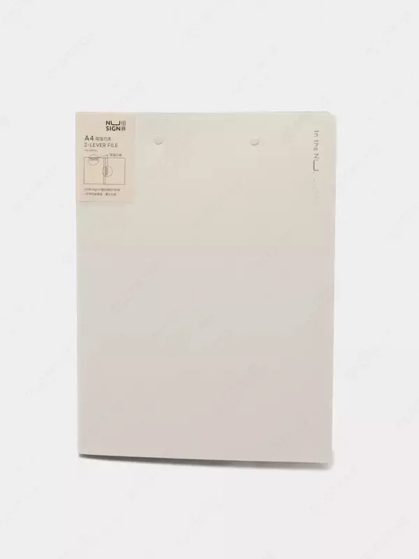 Hujjat papkasi Deli "Nusign" yon qisqichi (Art.- 181-NS-wt) Oq