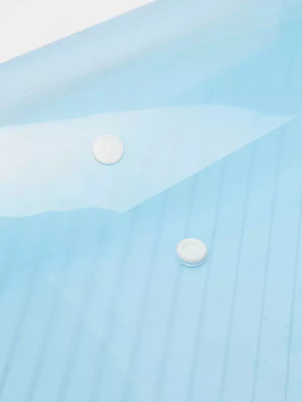 Deli tugmasidagi papka-konvert "Clear sumka" A4, 1 bo'lak (5501-modda) Moviy