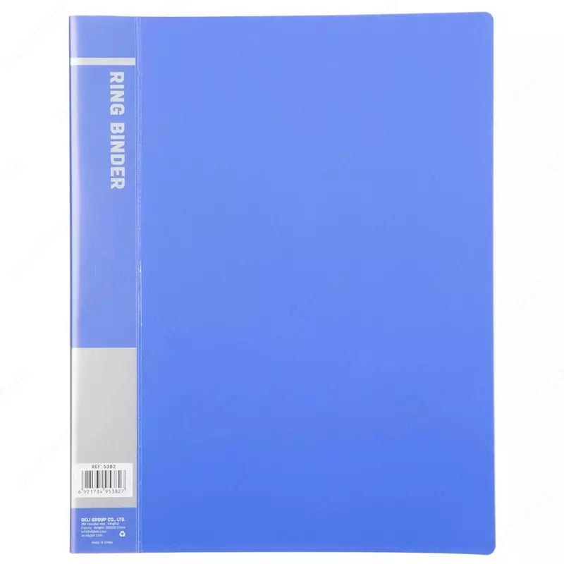 Папка для документов "Deli" с 2-мя кольцами (Арт.- 5382) Синяя