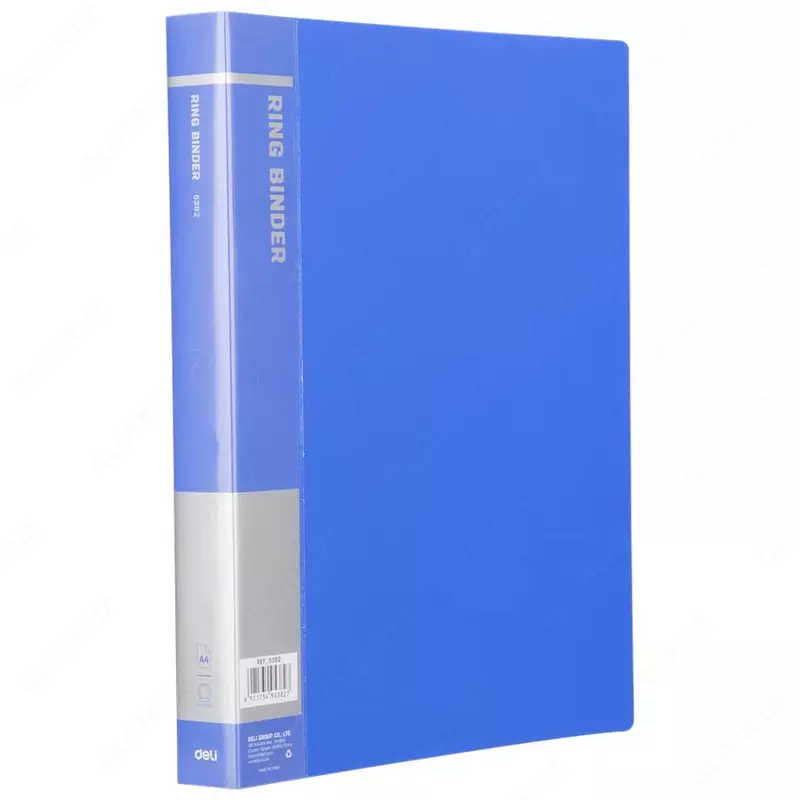 Папка для документов "Deli" с 2-мя кольцами (Арт.- 5382) Синяя