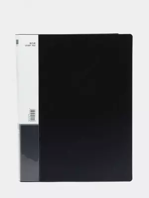 Папка для документов "Deli" боковой зажим (Арт.- 5301-bl) Черная