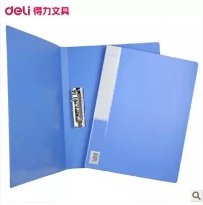 Папка для документов "Deli" боковой зажим (Арт.- 5301-bl) Синяя