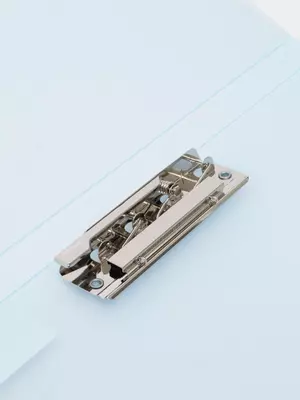 Папка для документов "Deli" боковой зажим (Арт.- 64515-bl) Голубая