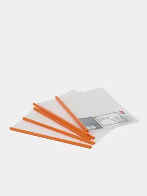 Папка для документов "Deli" с прижимной шиной, 12 шт. (Арт.- 30802-EF) Прозрачная