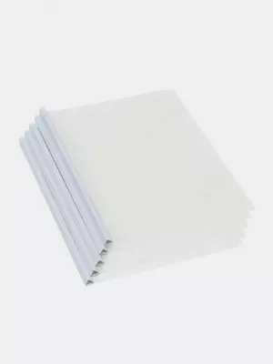 Папка для документов "Deli" с прижимной шиной, 5 шт. (Арт.- 5531) Прозрачная