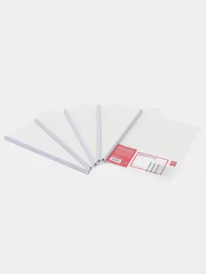 Папка для документов "Deli" с прижимной шиной, 5 шт. (Арт.- 5532) Прозрачная