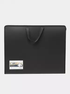 Папка художника с ручками "Deli" 590 х 460 мм (Арт.- 72705-bk) Черная