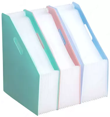 Папка-Лоток вертикальный Deli "Macaron" с 12 отделениями (Арт.- 41102-EB) Ассортимент