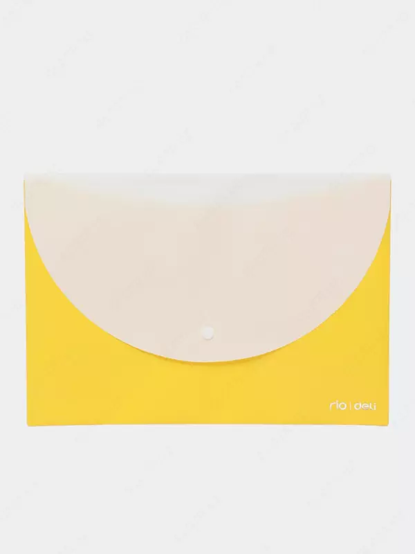 Папка-конверт на кнопке Deli "RIO" А4, 2 отделения (Арт.- 38977) Ассортимент