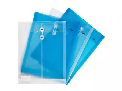 Папка-конверт на шнурке Deli "Aurora" А4, 1 отделение (Арт.- 5511) Ассортимент