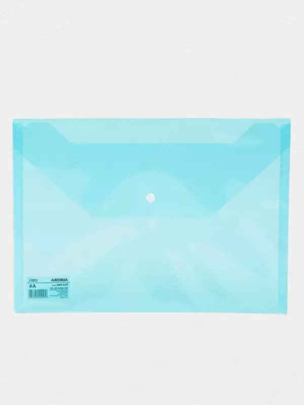 Папка-конверт на кнопке Deli "Aurora" А4, 1 отделение (Арт.- 10472-EF) Бирюзовая