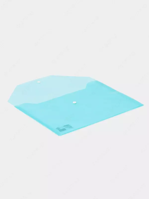 Папка-конверт на кнопке Deli "Aurora" А4, 1 отделение (Арт.- 10472-EF) Бирюзовая