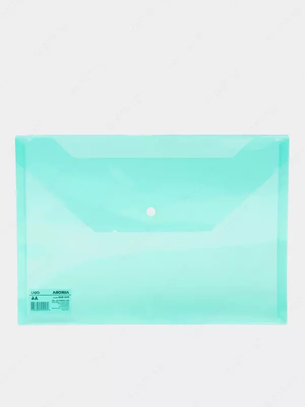 Папка-конверт на кнопке Deli "Aurora" А4, 1 отделение (Арт.- 10452-EF) Зеленая