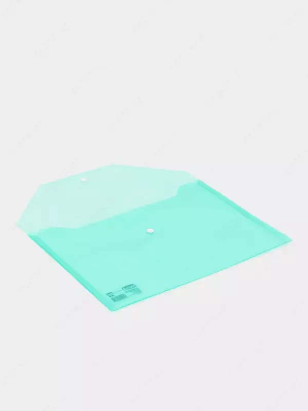 Папка-конверт на кнопке Deli "Aurora" А4, 1 отделение (Арт.- 10452-EF) Зеленая