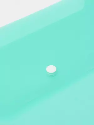 Папка-конверт на кнопке Deli "Aurora" А4, 1 отделение (Арт.- 10452-EF) Зеленая